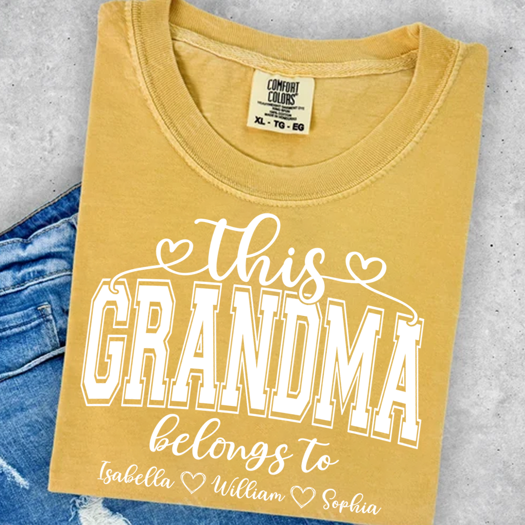 Comfort Colors® This Grandma Belongs To And Grandkids T-Shirt