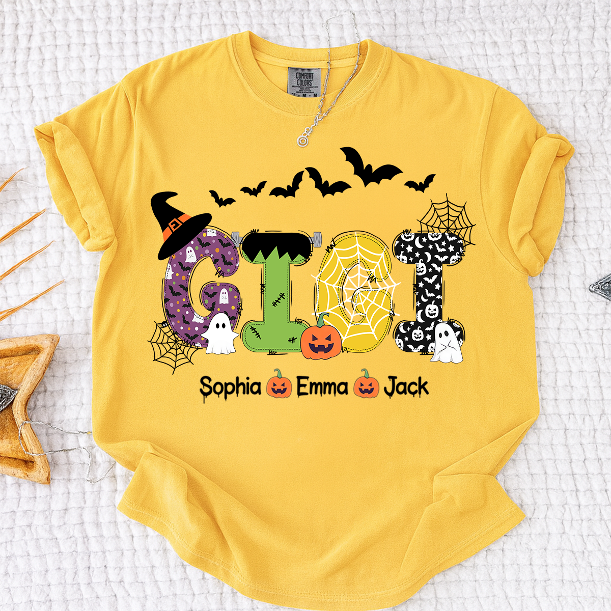 Comfort Colors® Gigi Halloween And Grandkids T-Shirt