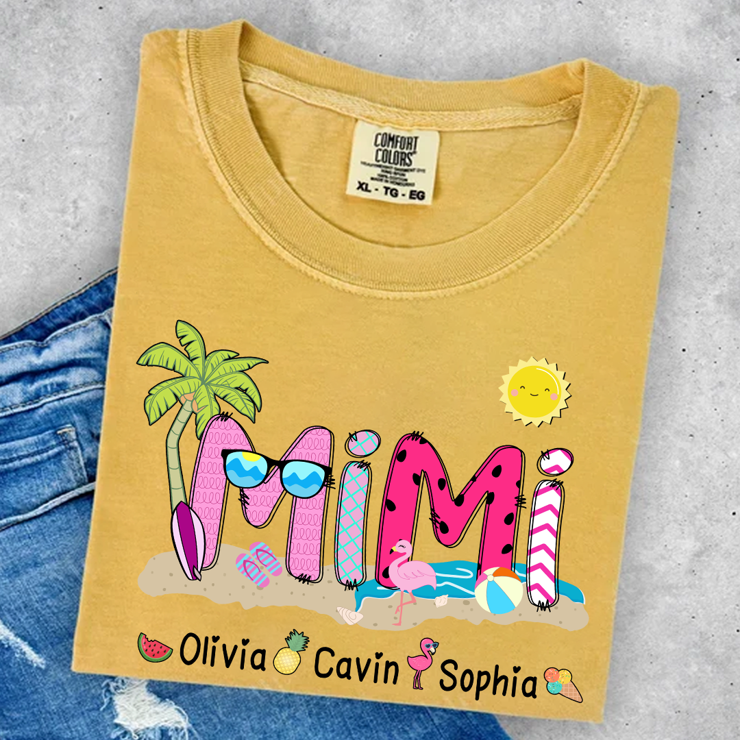 Comfort Colors® Mimi Beach Summer, Gift For Grandma T-Shirt