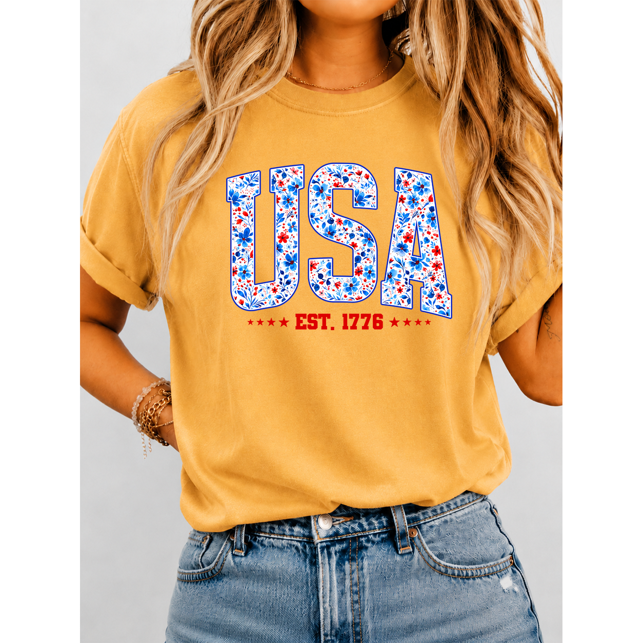 USA Patriotic T-Shirt – 4th of July Independence Day EST. 1776 Gift