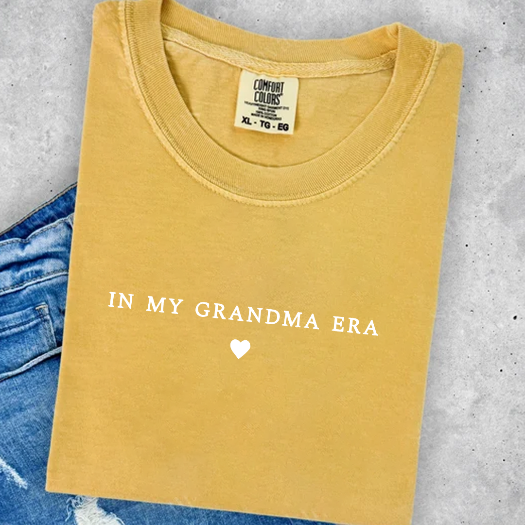 In My Grandma Era Shirt, Nana Gift, Gift For Grandma Comfort Colors Shirt