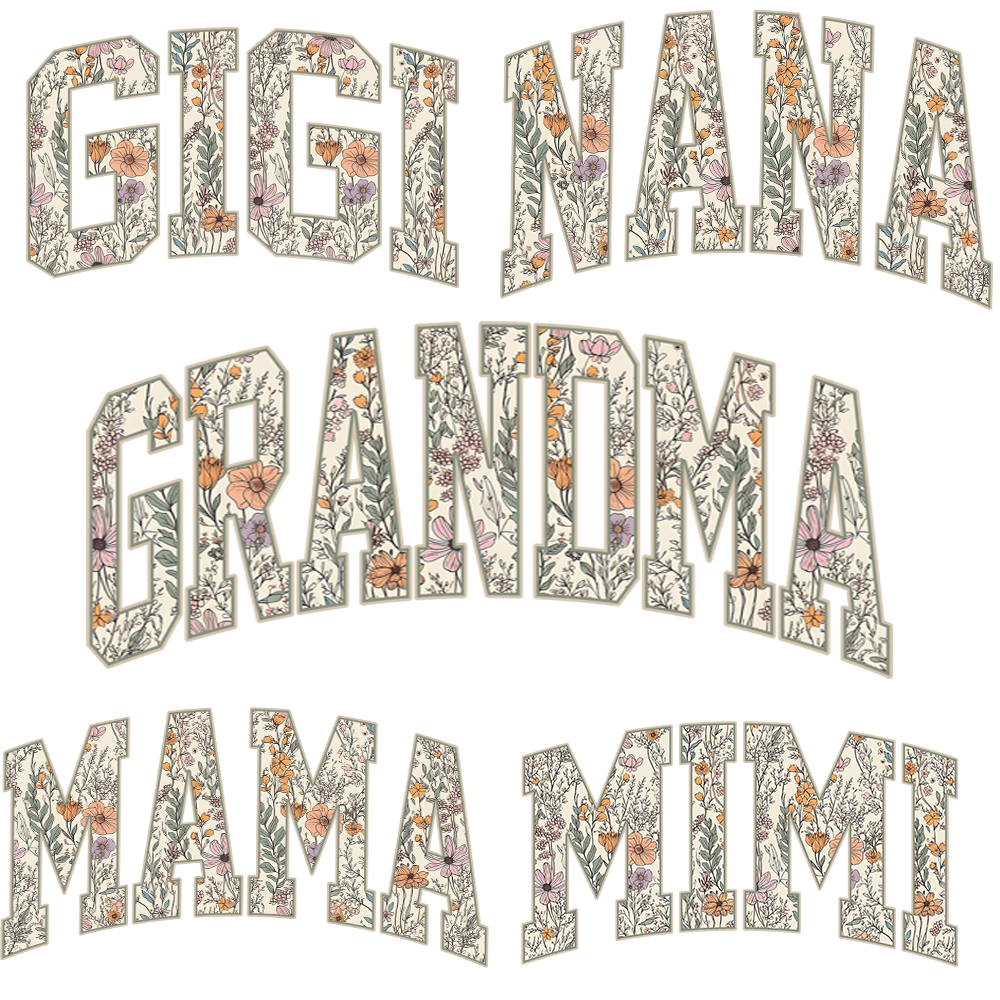 Custom Floral GIGI Sweatshirt – Personalized Grandma Est Year & Grandkids Names