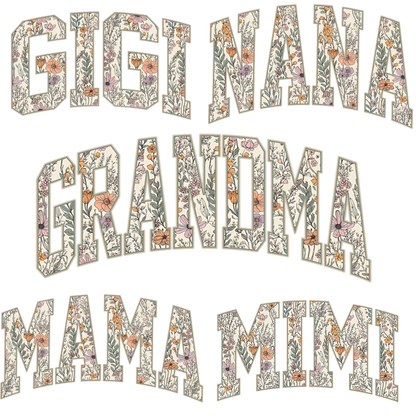 Custom Floral GIGI Sweatshirt – Personalized Grandma Est Year & Grandkids Names
