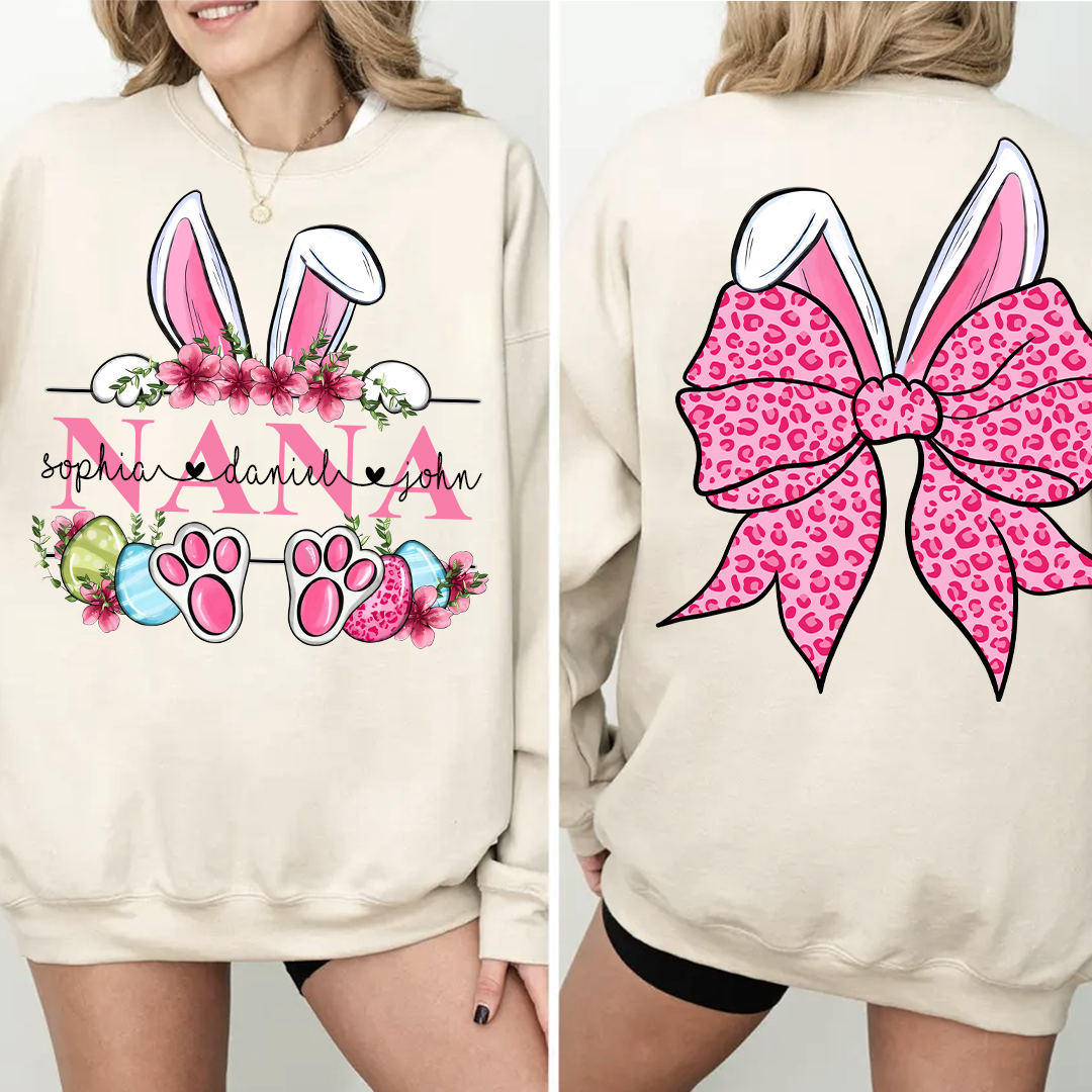 Nana Bunny And Grandkids Easter Days Sweatshirt