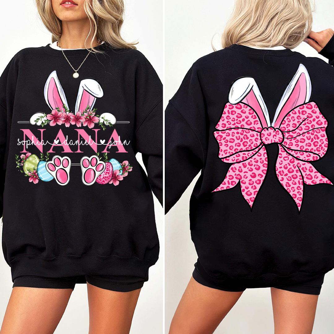Nana Bunny And Grandkids Easter Days Sweatshirt