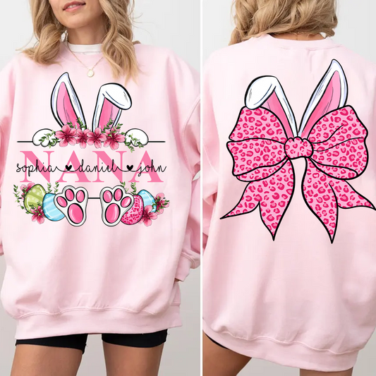 Nana Bunny And Grandkids Easter Days Sweatshirt