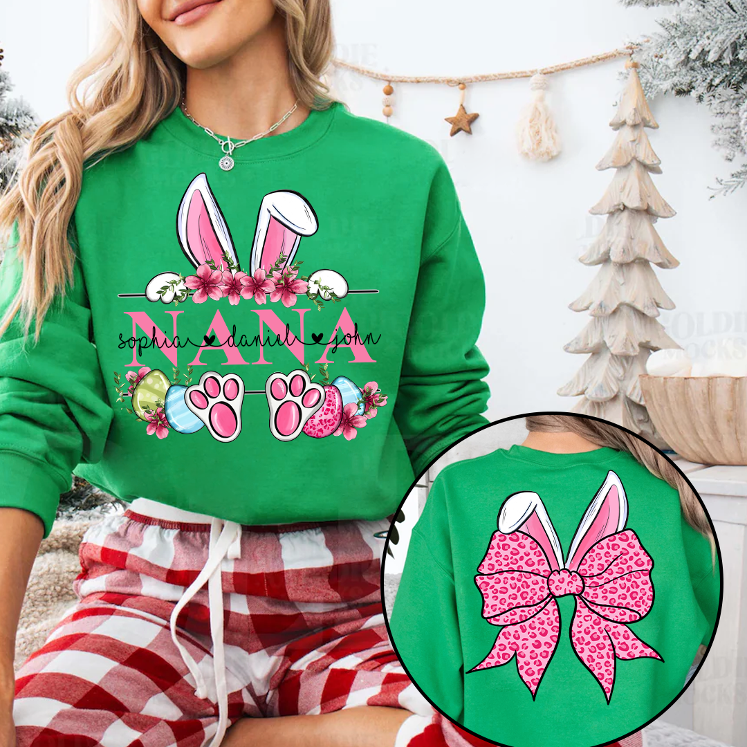 Nana Bunny And Grandkids Easter Days Sweatshirt