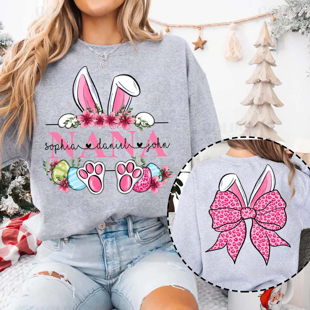 Nana Bunny And Grandkids Easter Days Sweatshirt