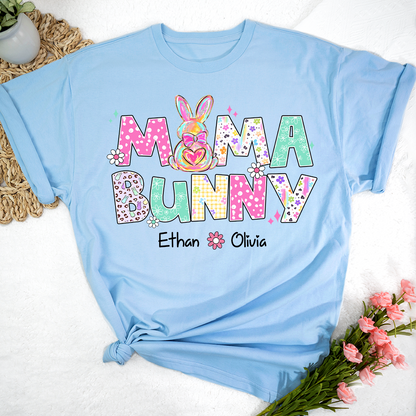 Nana Bunny Nana and Grandkids Easter Day T-shirt