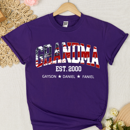 Nana Est Kids Custom Grandma And Kids