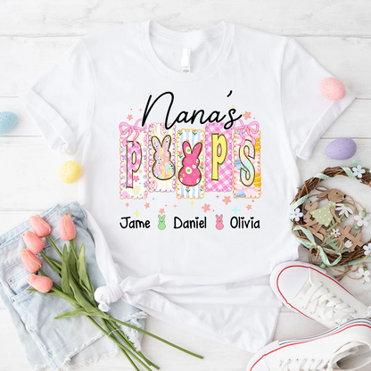 Nana's Peeps And Grandkids Easter Day Gift T-shirt