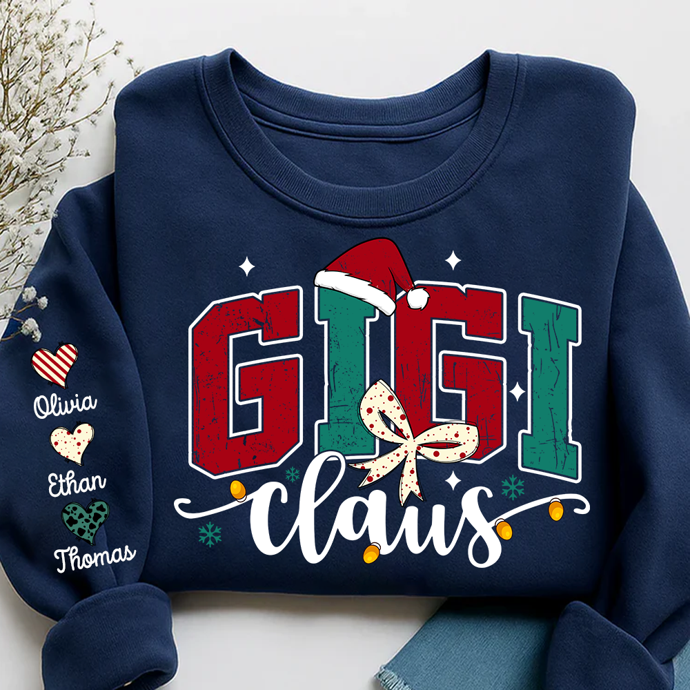 Gigi claus And Grandkids Merry Christmas Sweatshirt