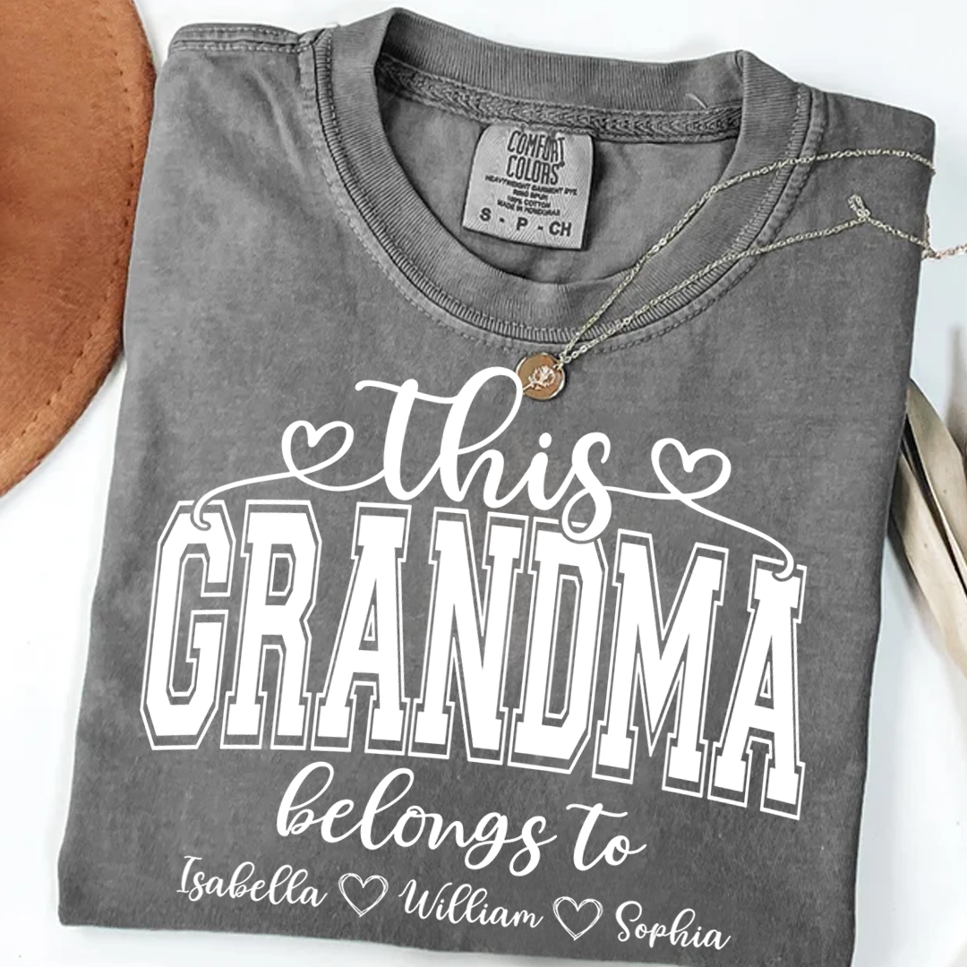 Comfort Colors® This Grandma Belongs To And Grandkids T-Shirt