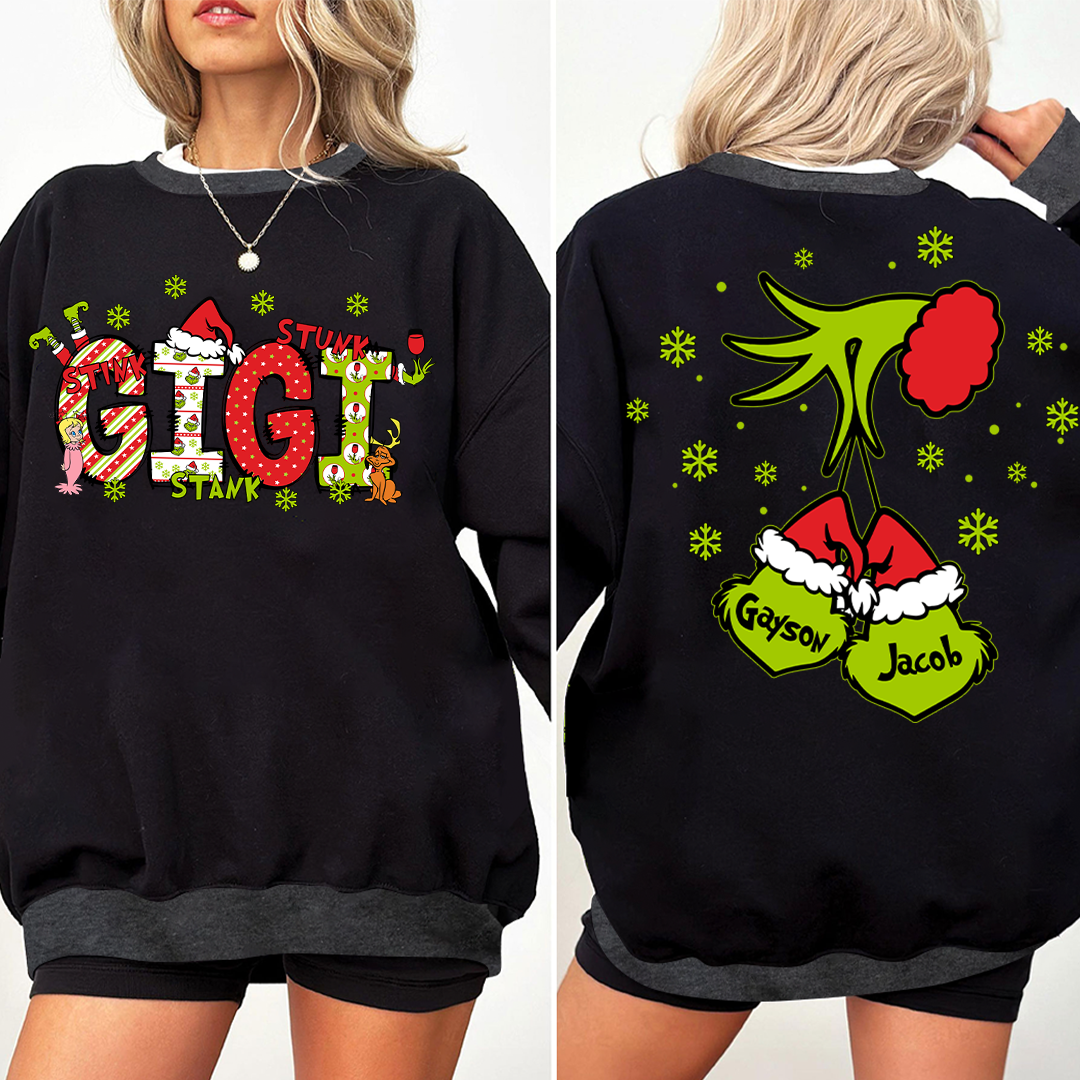 Personalized Grandma, Mom And Kids Names Christmas 2025