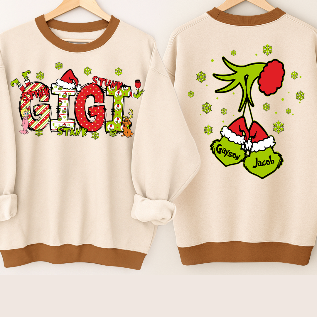 Personalized Grandma, Mom And Kids Names Christmas 2025