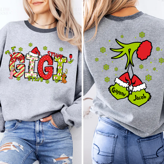 Personalized Grandma, Mom And Kids Names Christmas 2025