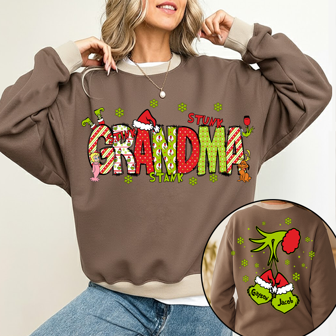 Personalized Grandma, Mom And Kids Names Christmas 2025