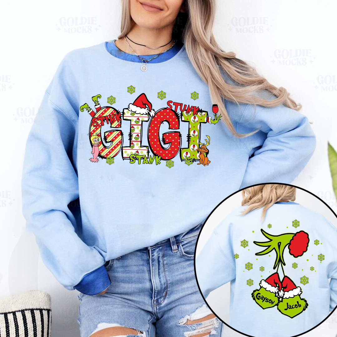 Personalized Grandma, Mom And Kids Names Christmas 2025