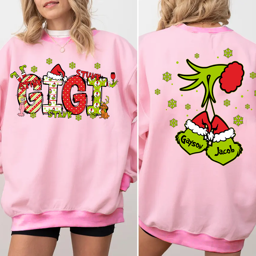 Personalized Grandma, Mom And Kids Names Christmas 2025