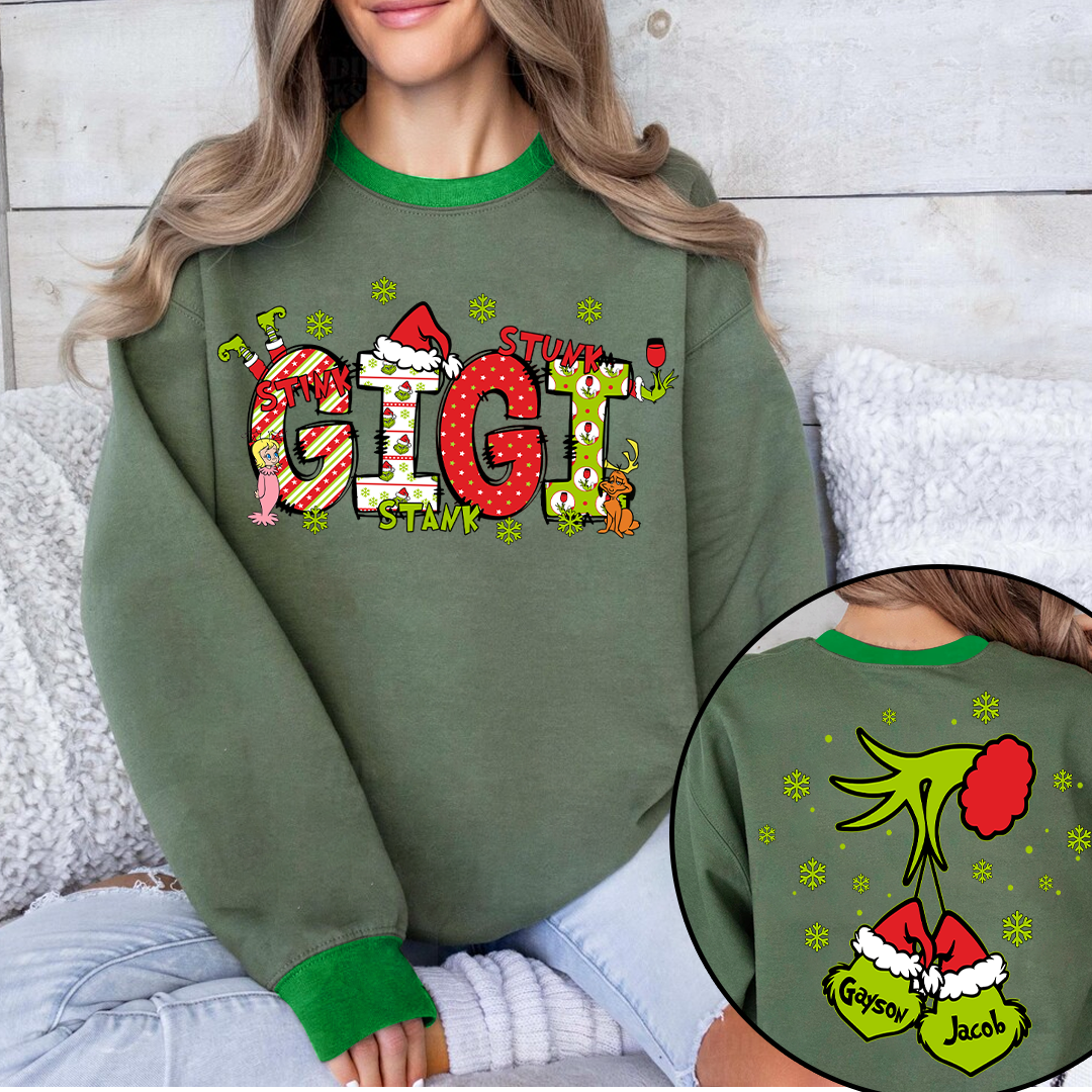 Personalized Grandma, Mom And Kids Names Christmas 2025