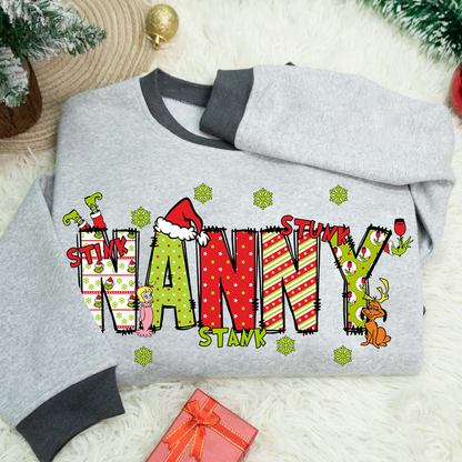Personalized Grandma, Mom And Kids Names Christmas 2025