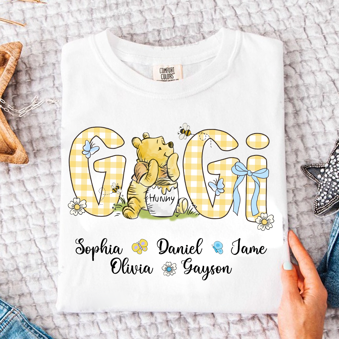 Personalized New Grandma, Grandma Bear, Promoted to Gigi Comfort Colors® T-shirt