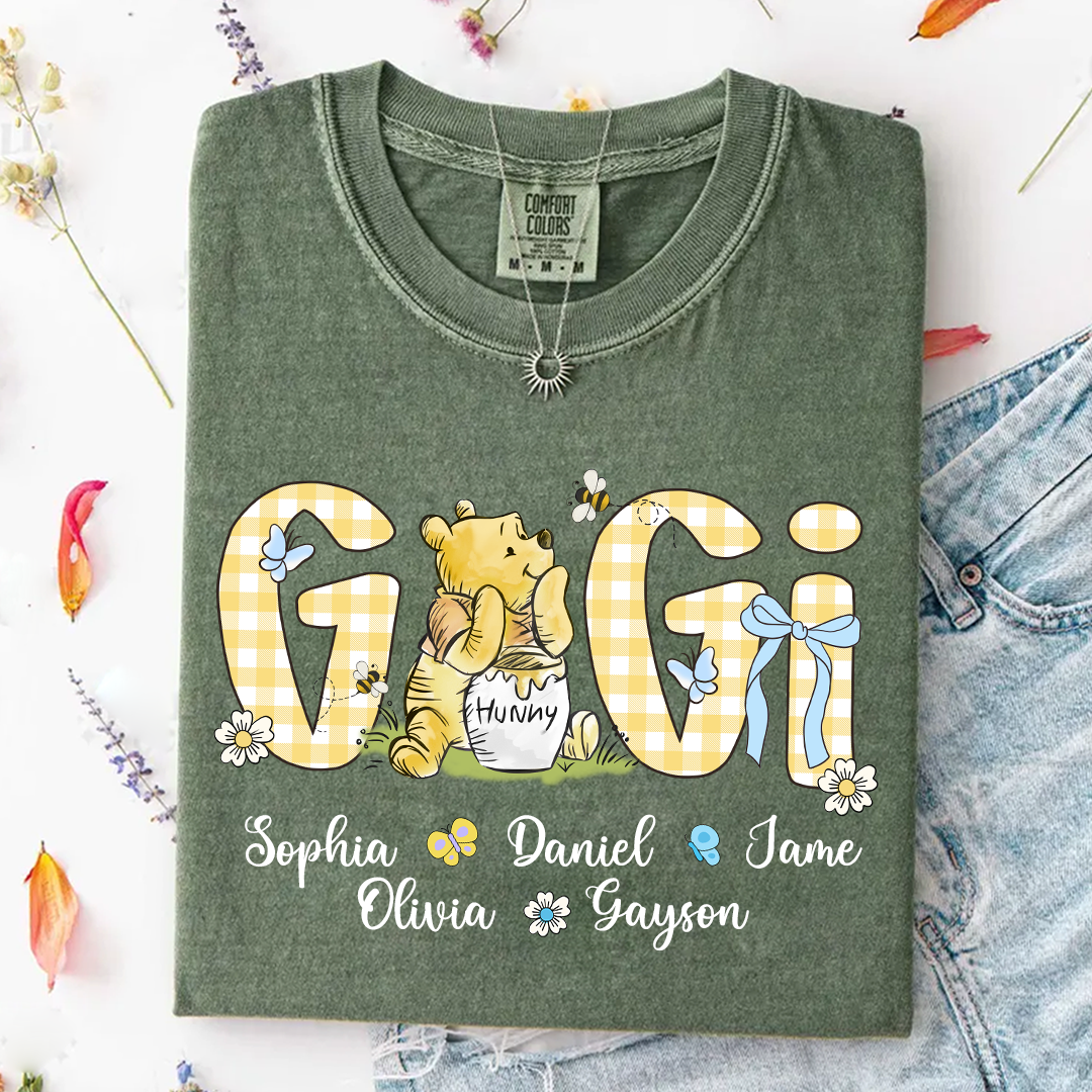 Personalized New Grandma, Grandma Bear, Promoted to Gigi Comfort Colors® T-shirt