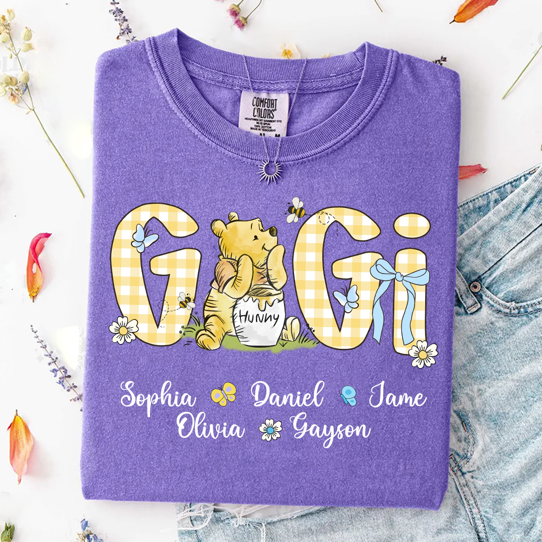 Personalized New Grandma, Grandma Bear, Promoted to Gigi Comfort Colors® T-shirt
