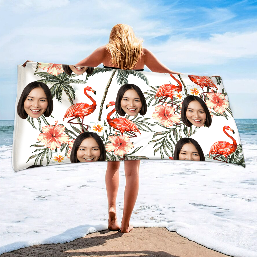 Personalized Summer Beach Towels, Custom Photo Gifts, Summer Beach Towels For Girls