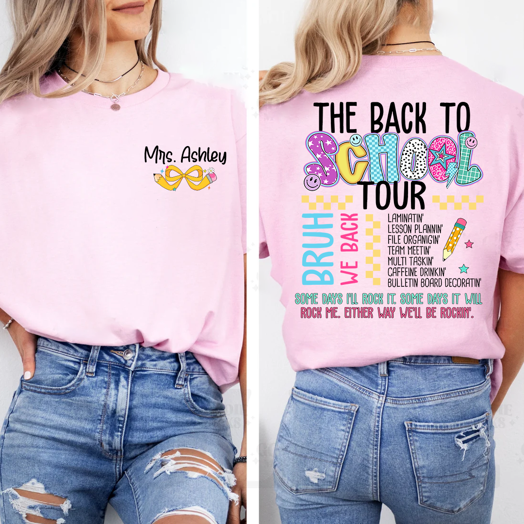 Personalized Teacher The Back Bo Bchool Tour