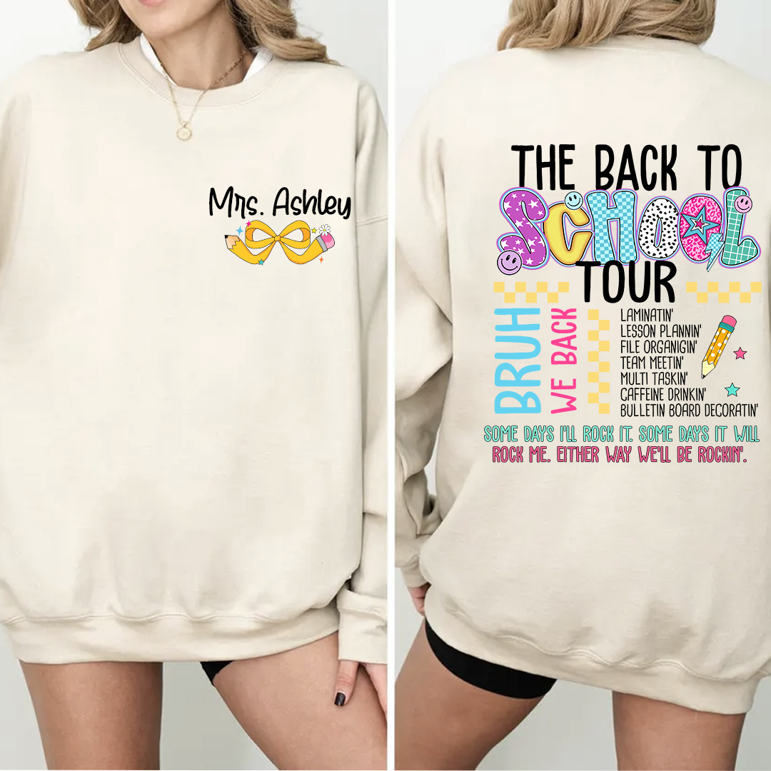 Personalized Teacher The Back Bo Bchool Tour