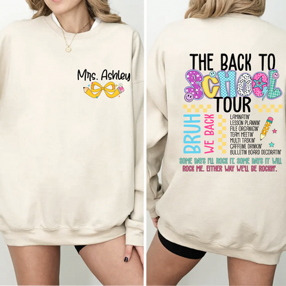 Personalized Teacher The Back Bo Bchool Tour