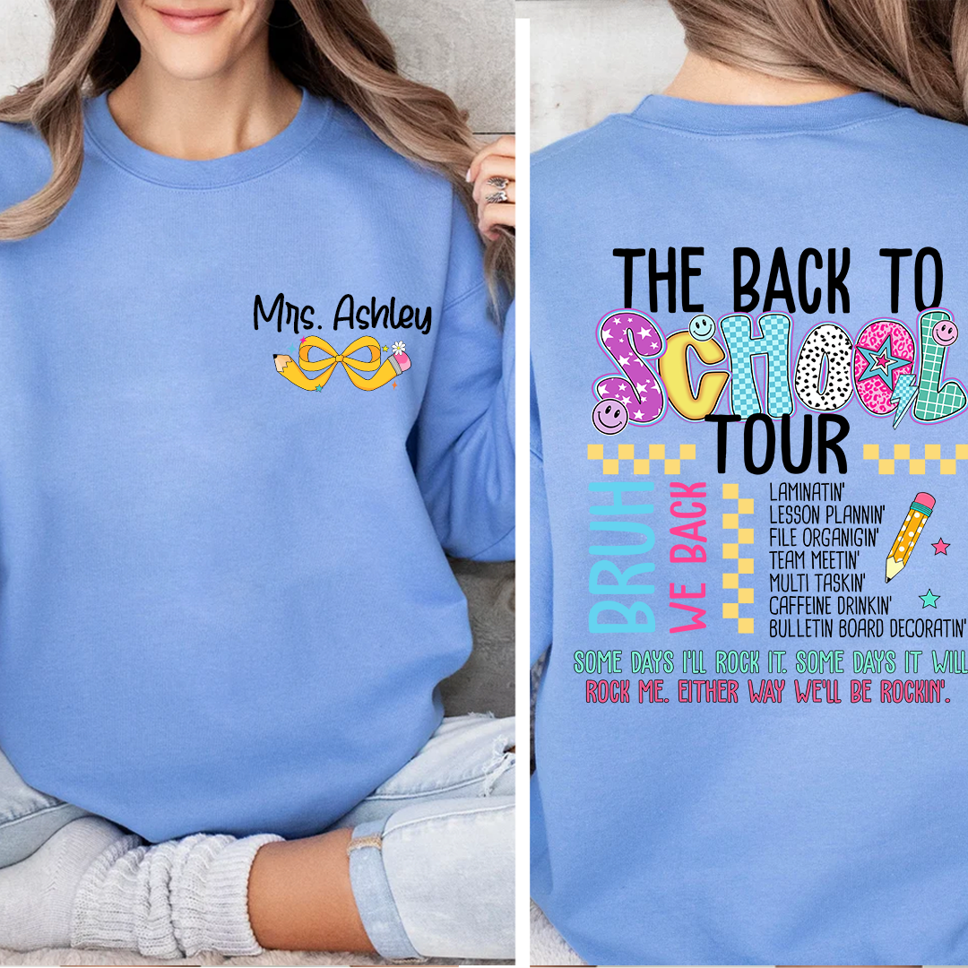 Personalized Teacher The Back Bo Bchool Tour