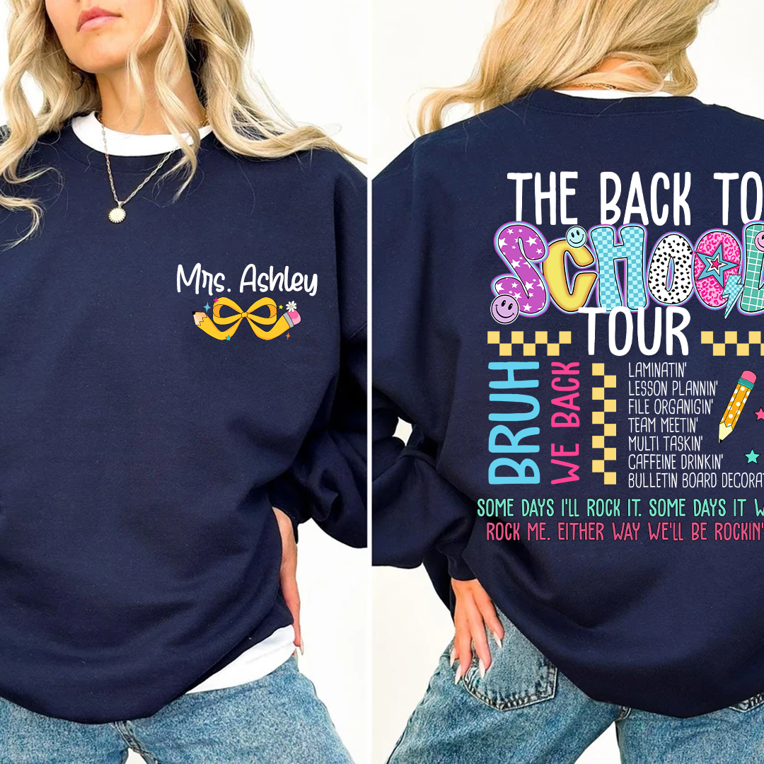 Personalized Teacher The Back Bo Bchool Tour