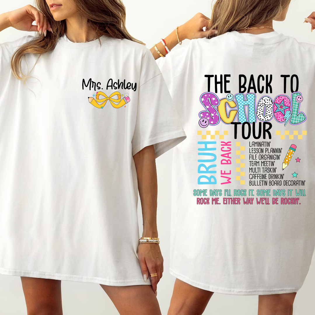 Personalized Teacher The Back Bo Bchool Tour
