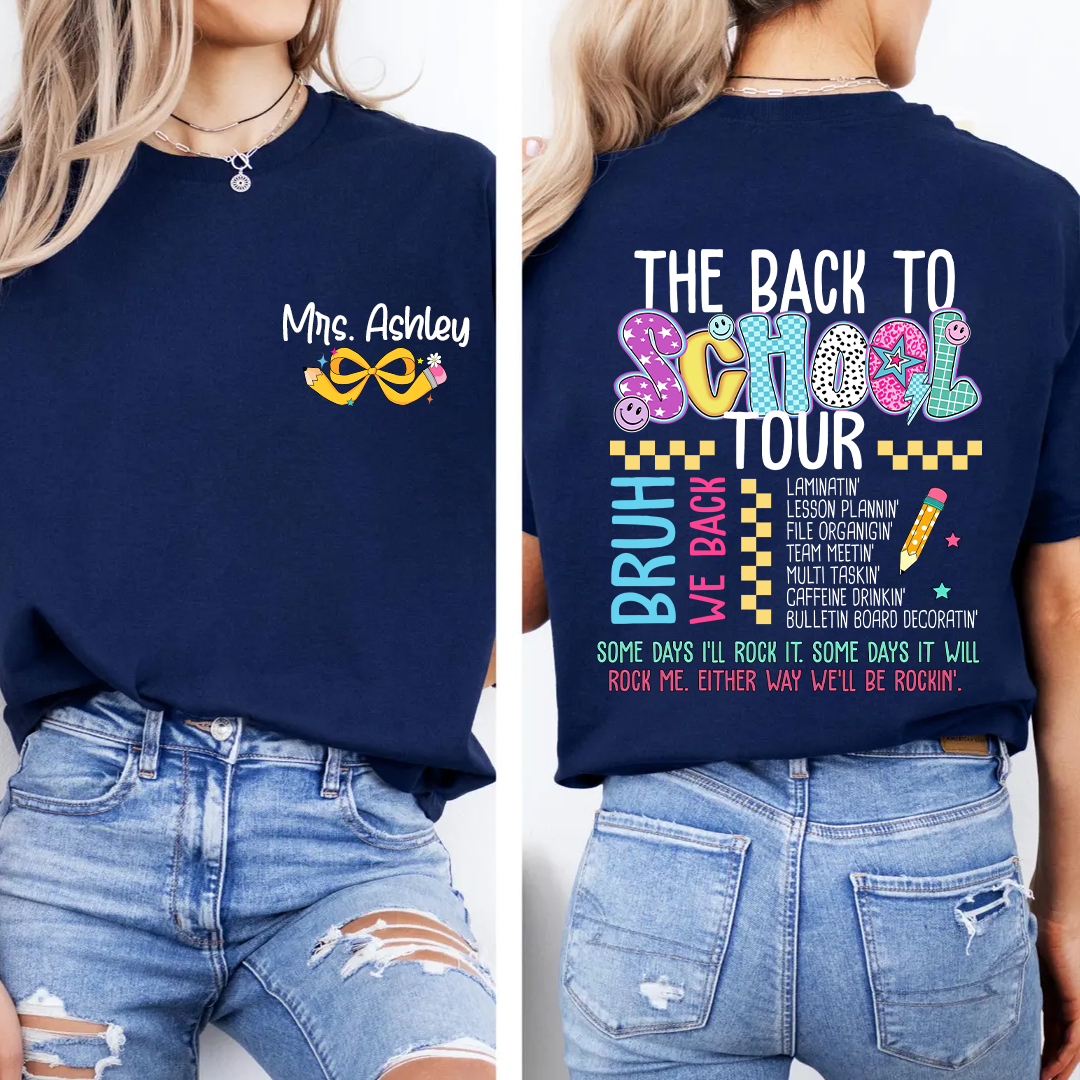 Personalized Teacher The Back Bo Bchool Tour