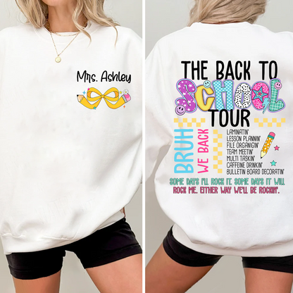 Personalized Teacher The Back Bo Bchool Tour