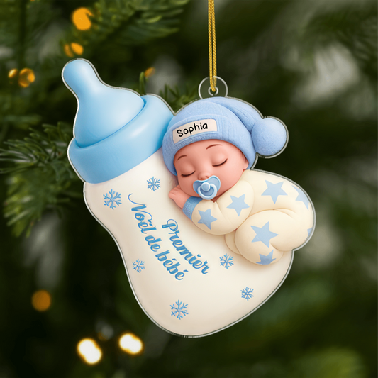 Personalized Baby’s First Christmas Ornament 2025, Custom Acrylic Decoration, Unique Keepsake Gift For Newborns And Parents Ornament