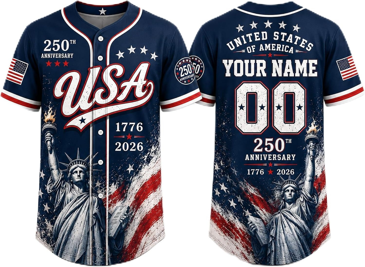 Personalized Descendant of a Patriot Shirt – Custom Name America 250th Anniversary 1776-2026 USA Patriotic T-Shirt