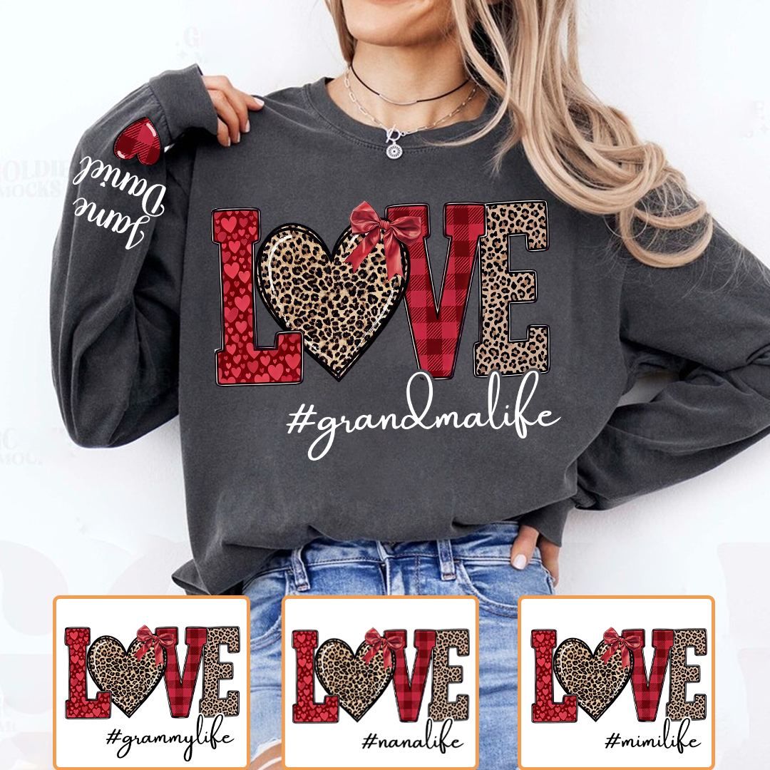 Personalized Grandma, Love Grandma Life with Grandkids