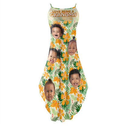 Personalized Maxi Dress Love Being A Grandma