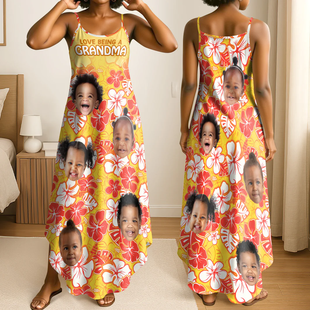 Personalized Maxi Dress Love Being A Grandma