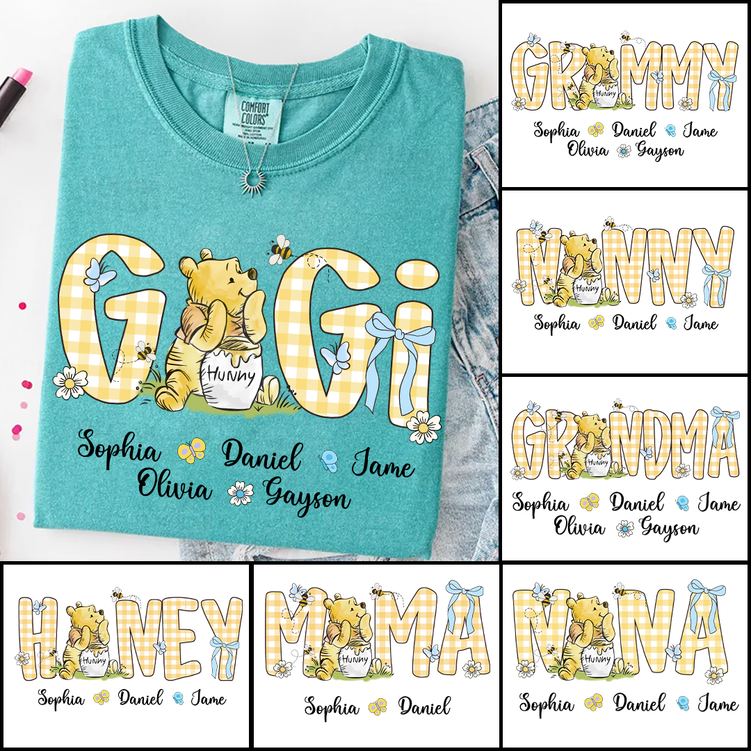 Personalized New Grandma, Grandma Bear, Promoted to Gigi Comfort Colors® T-shirt