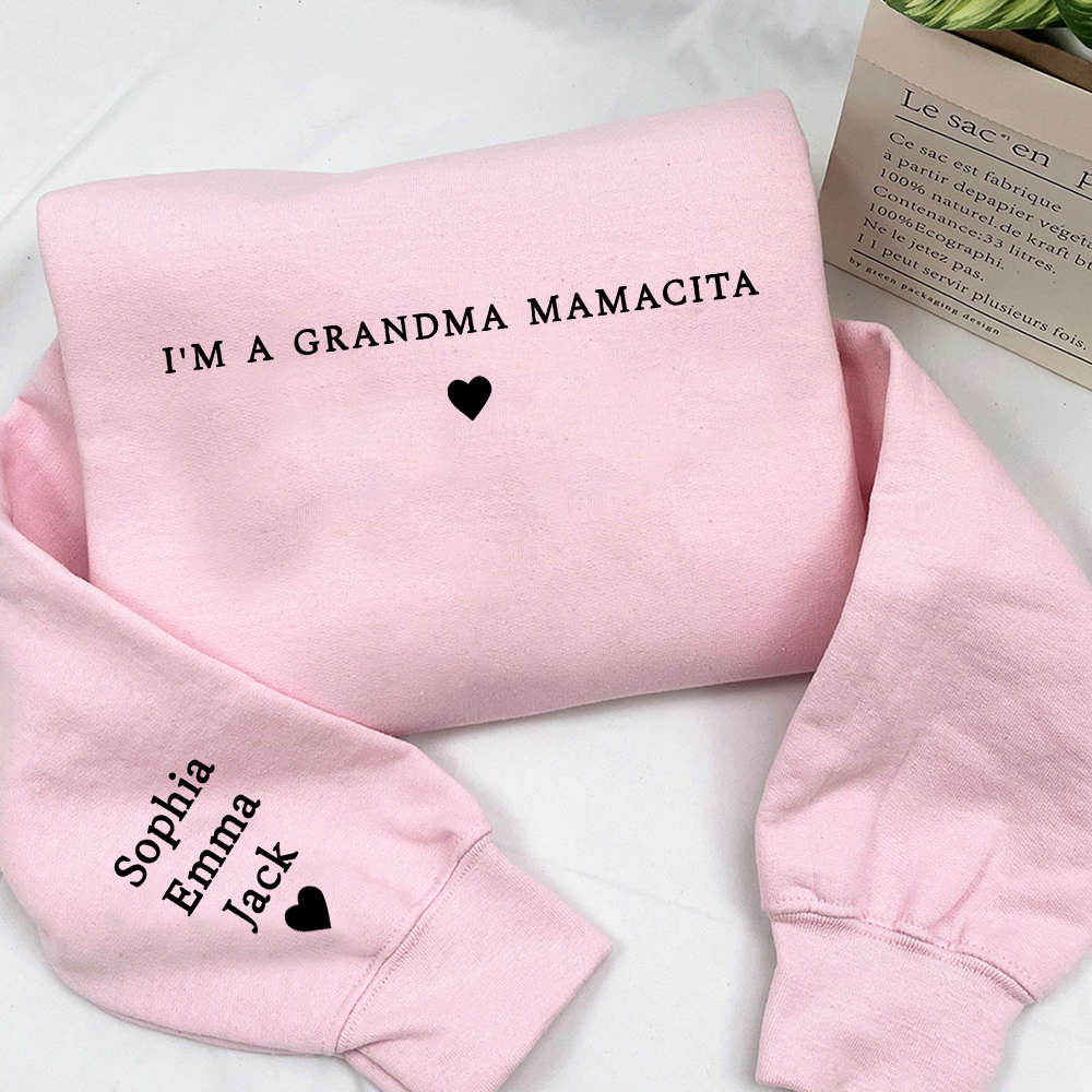 I'm a Grandma Mamacita , Nana Gift, Gift For Grandma And Grandkids Merry Christmas Sweatshirt
