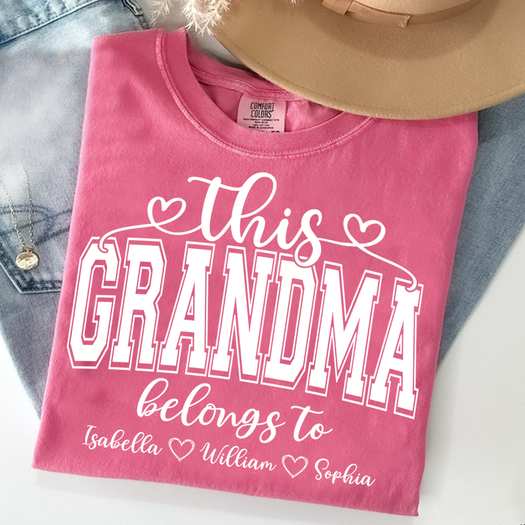 Comfort Colors® This Grandma Belongs To And Grandkids T-Shirt