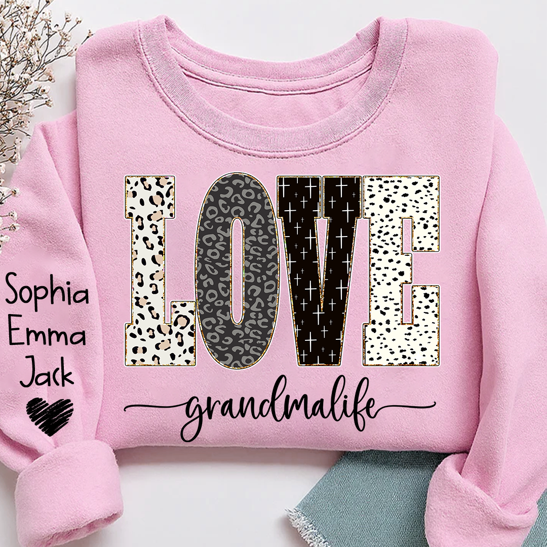 Personalized Love grandmalife Bible Style Gift For Grandma And Grandkids Sweatshirt