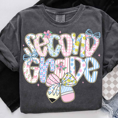 Preppy Back to School Floral Personalized