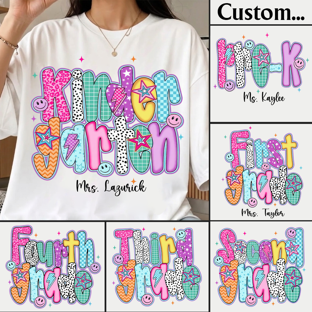 Preppy Back to School Pre-k 1st/2nd/3rd Grade First Day of School Shirt