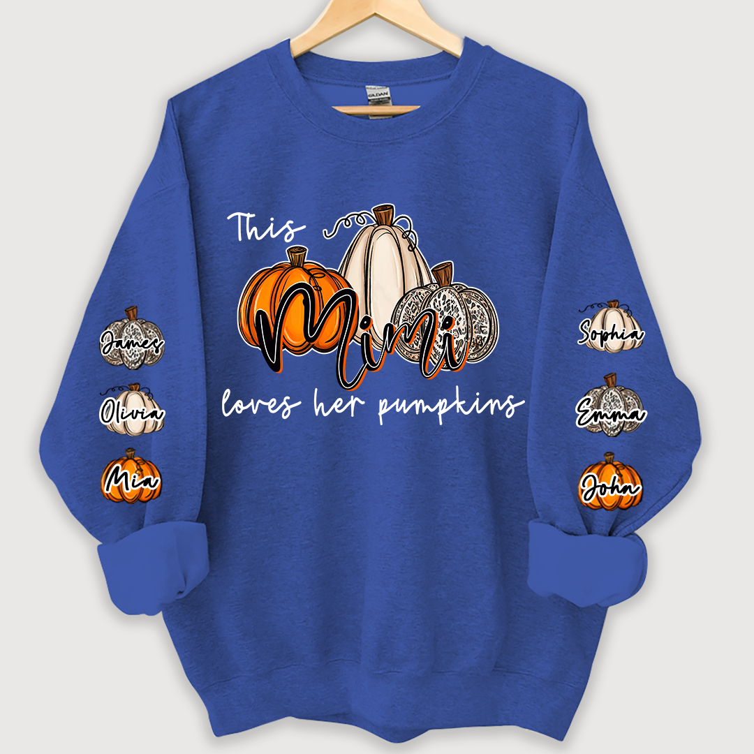 This Mimi Loves her Pumpkins And Grandkids Sweatshirt
