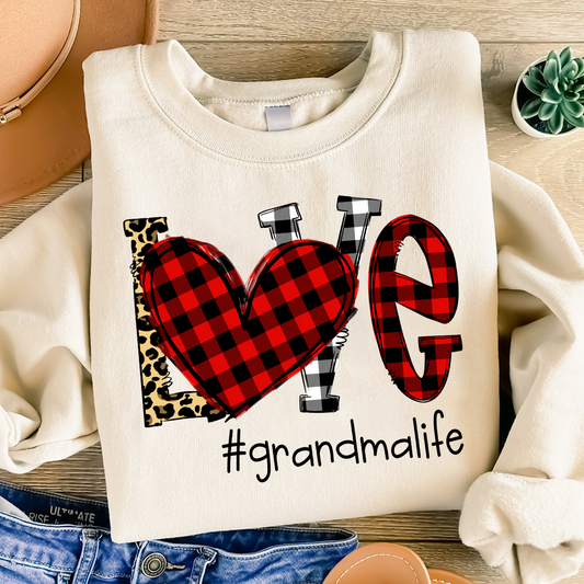 Personalized Love Grandma Life With Kids Sweatshirt